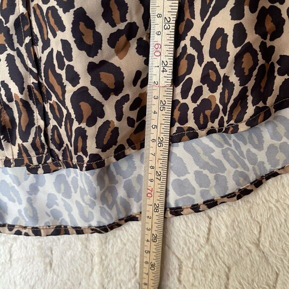 LE SUPERBE Future Ex Boyfriend Leopard Button Up Shirt Size 0 - Picture 6 of 9